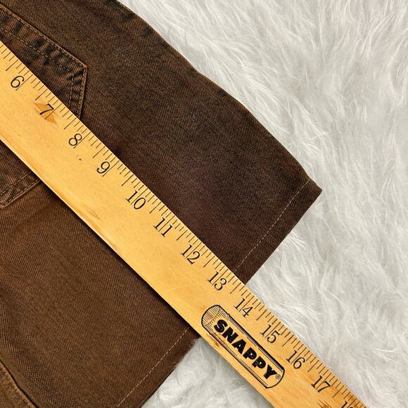 Y2k Konka brown denim mini skirt 28" - Picture 5 of 5